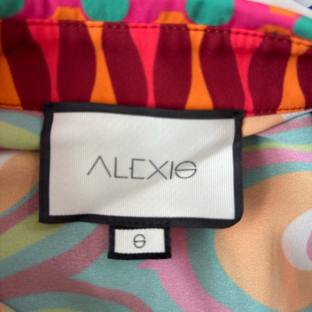 ALEXIS Multicolor Patterned Blouse Size Small - image 8